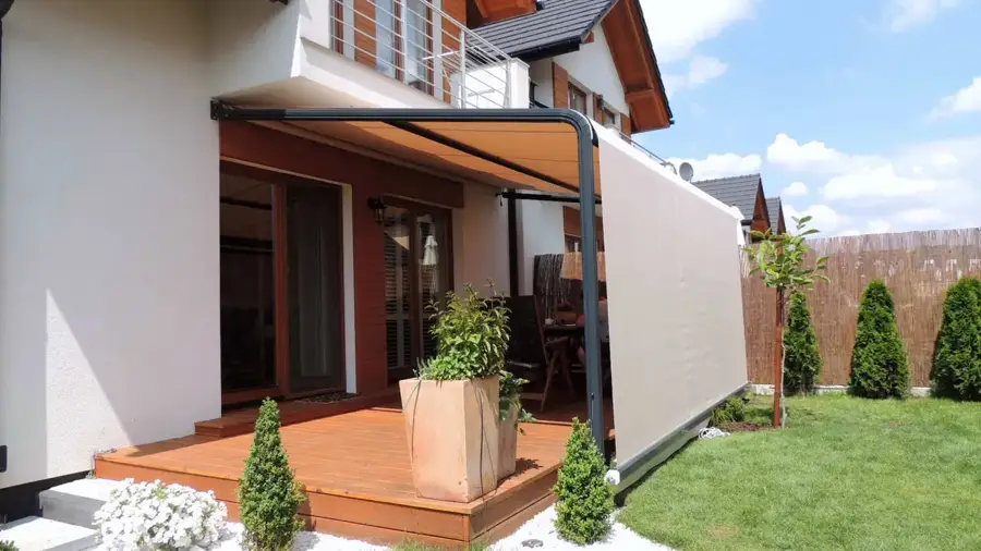 Pergole i werandy — realizacja u klienta w Krakowie: Pergola tarasowa Riviera